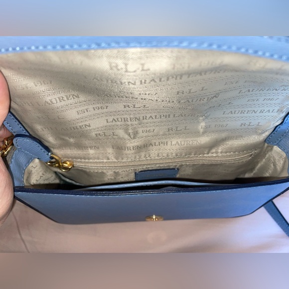 🩵BRAND NEW Ralph Lauren Crossbody Bag - blue with gold hardware🩵 - Picture 8 of 16